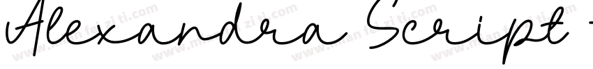 Alexandra Script字体字体转换
